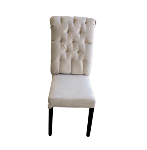 Silla Gamuza Blanca