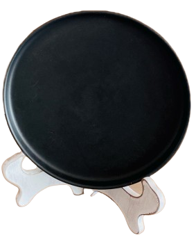 Plato Pastelero Alto Negro